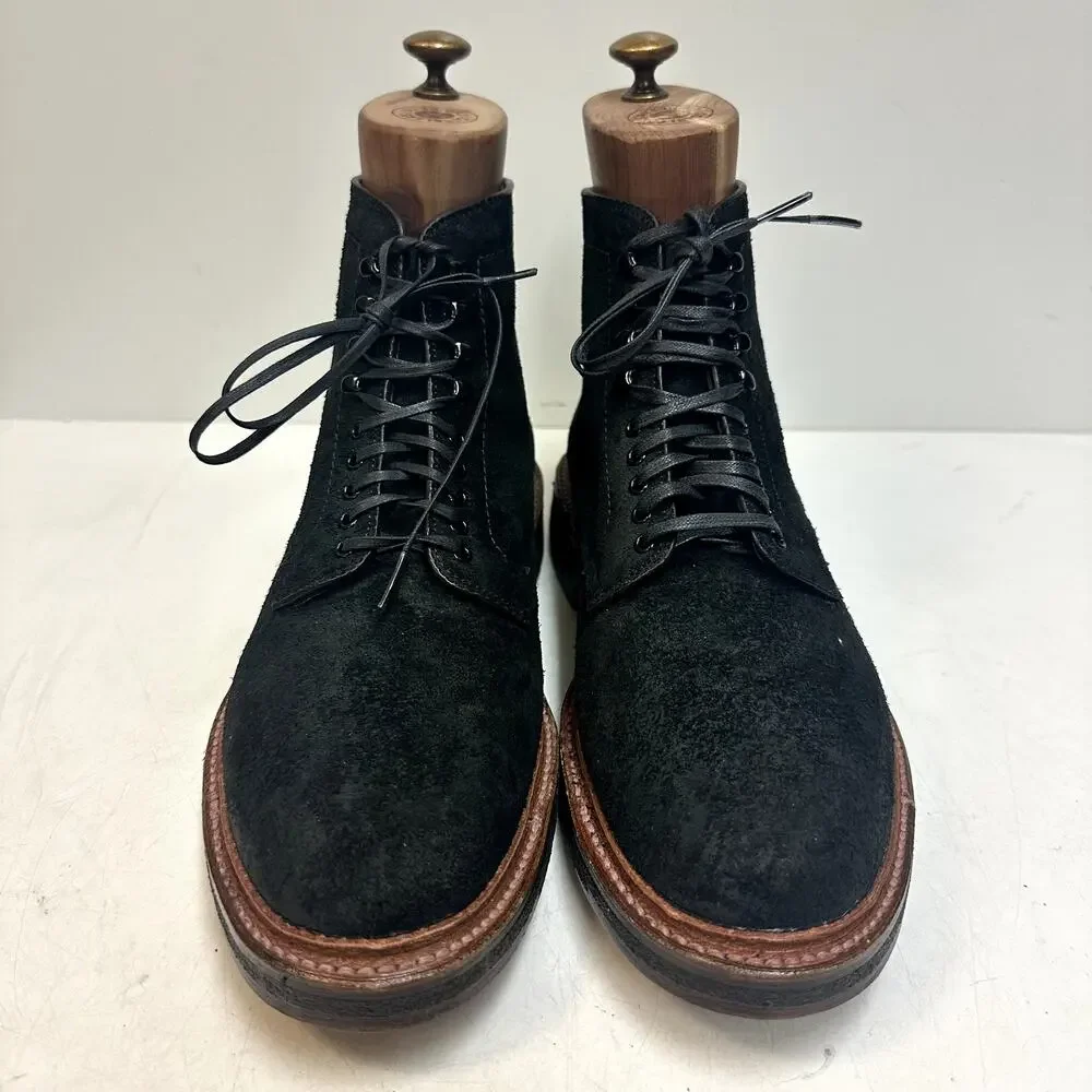 NWOT Todd Snyder x Alden Plain Toe Boot Reverse Earth Chamois Made in USA 9 D